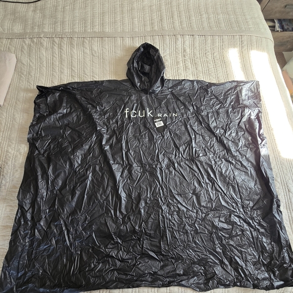 Black Rain Jacket for Men - Picture 2 of 5